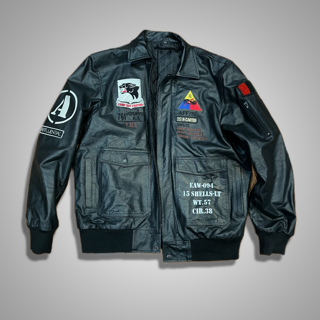 761st Tank Battalion Leather Bomber